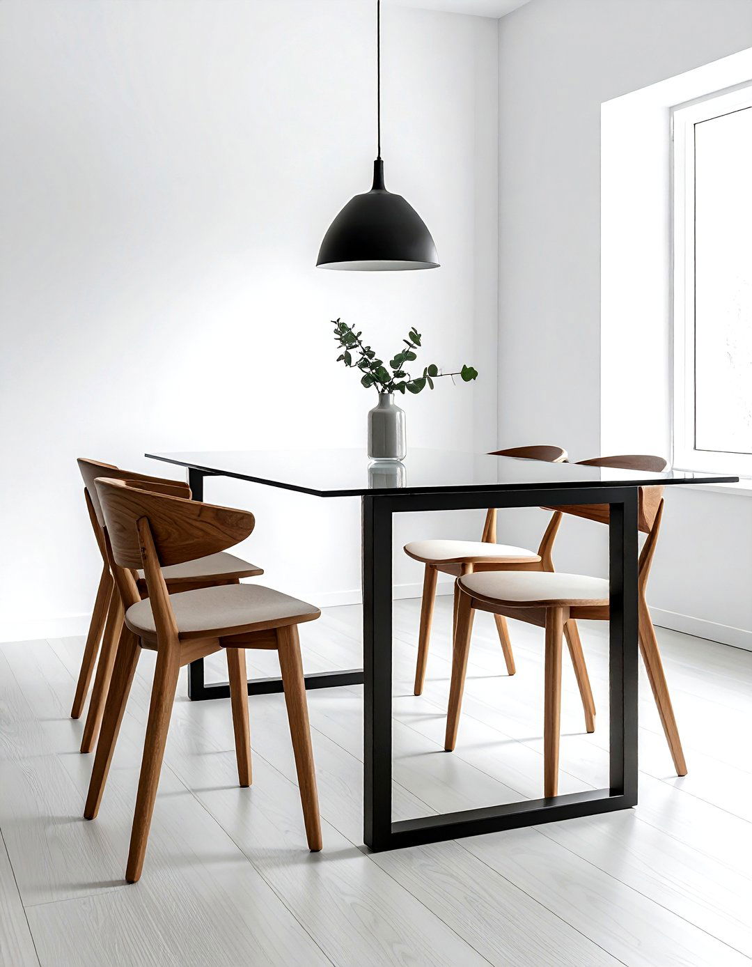 Minimalist glass dining table - 30 glass dining table ideas
