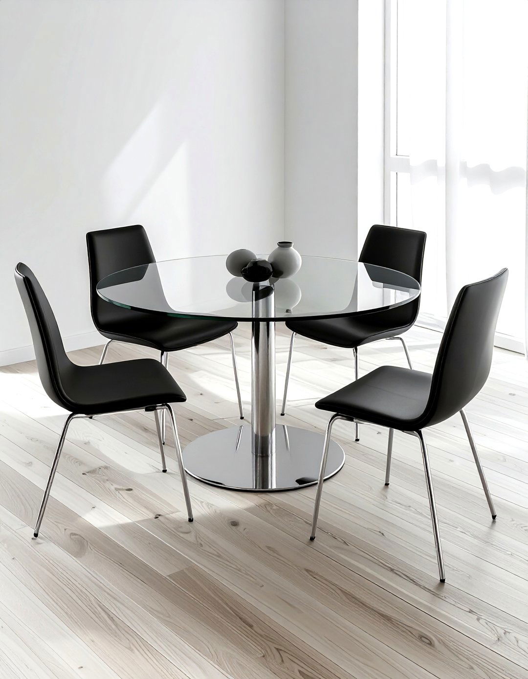 Minimalist glass table - 30 dining room for small spaces