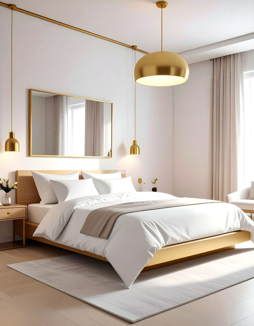 Minimalist gold bedroom - 30 gold bedroom ideas