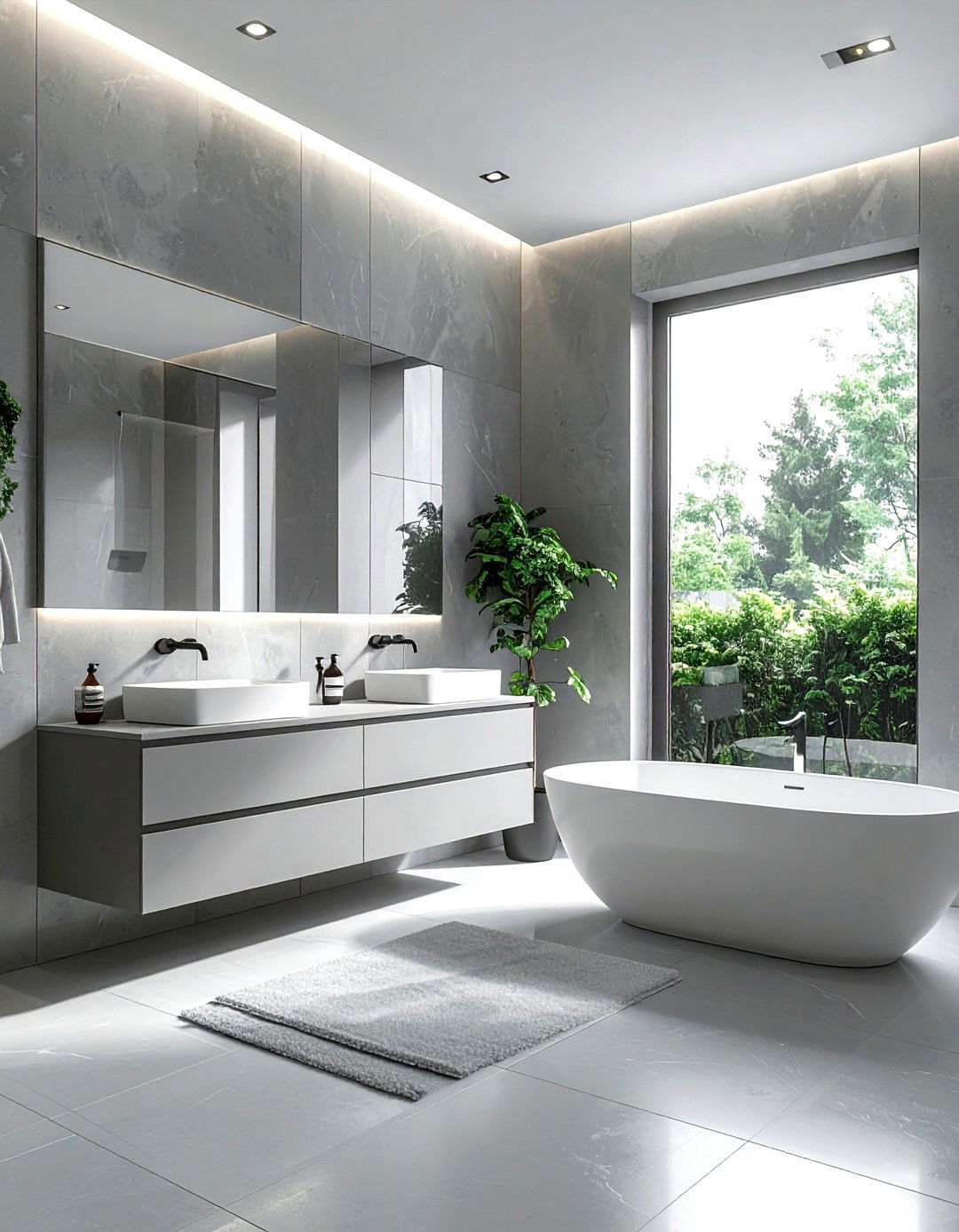 30 Chic Gray Bathroom Decor Ideas for a Stylish Transformation