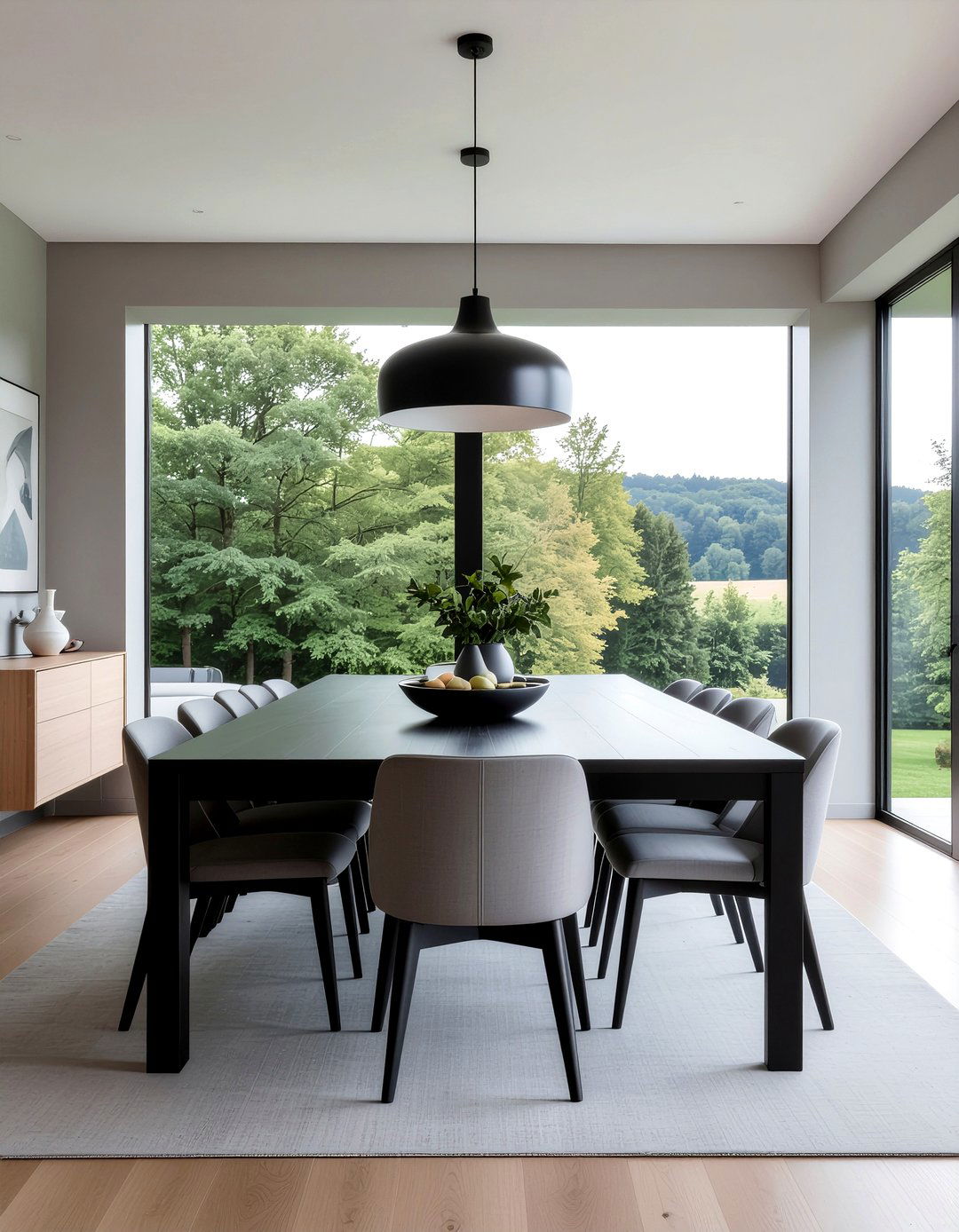 Minimalist gray dining room - 30 gray dining room ideas