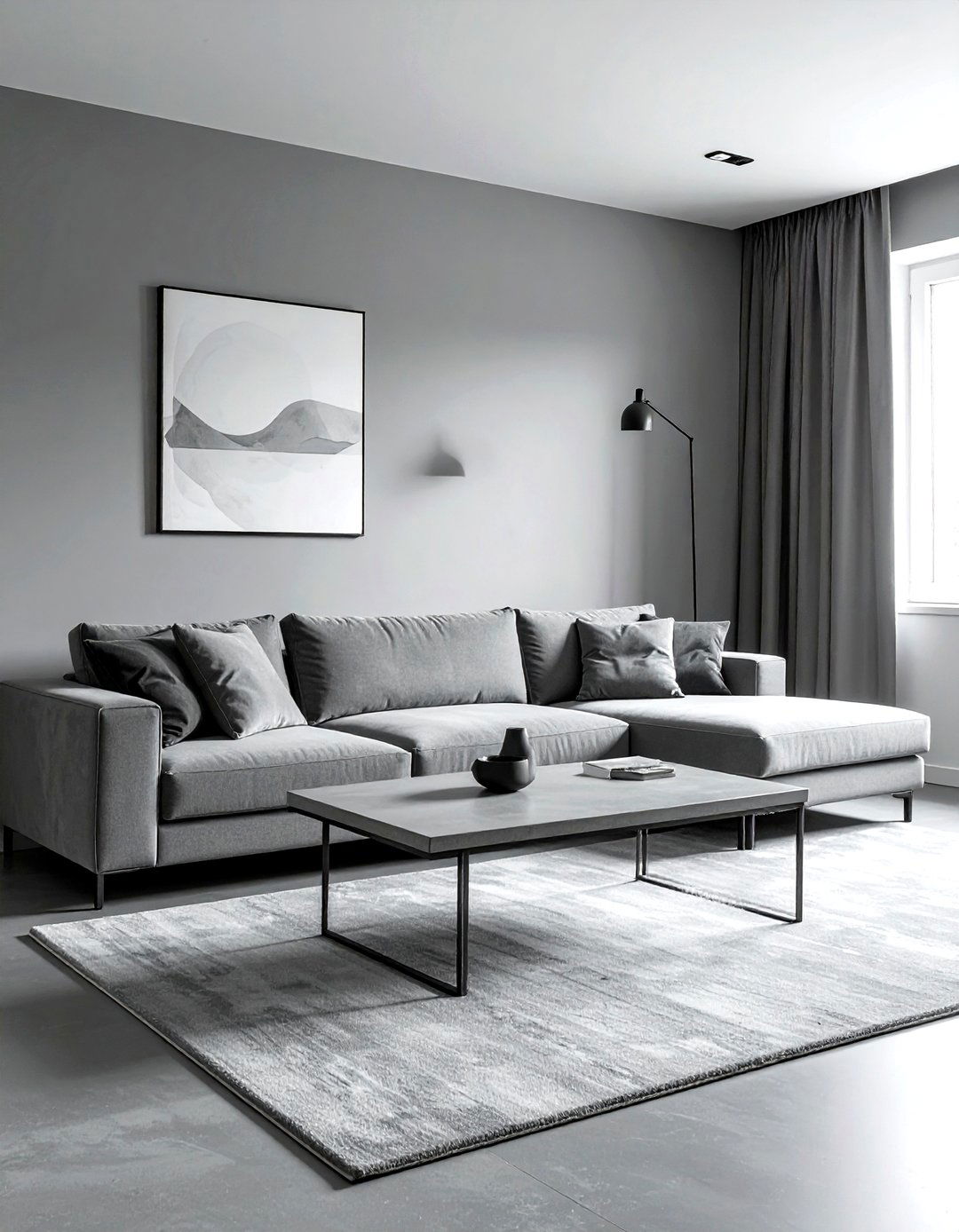 Minimalist grey living room - 30 modern grey living room ideas