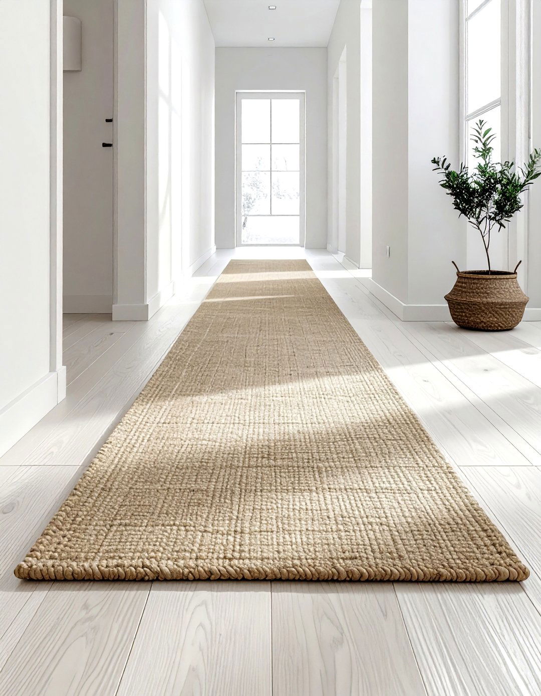 Minimalist hallway runner - 30 hallway runner ideas