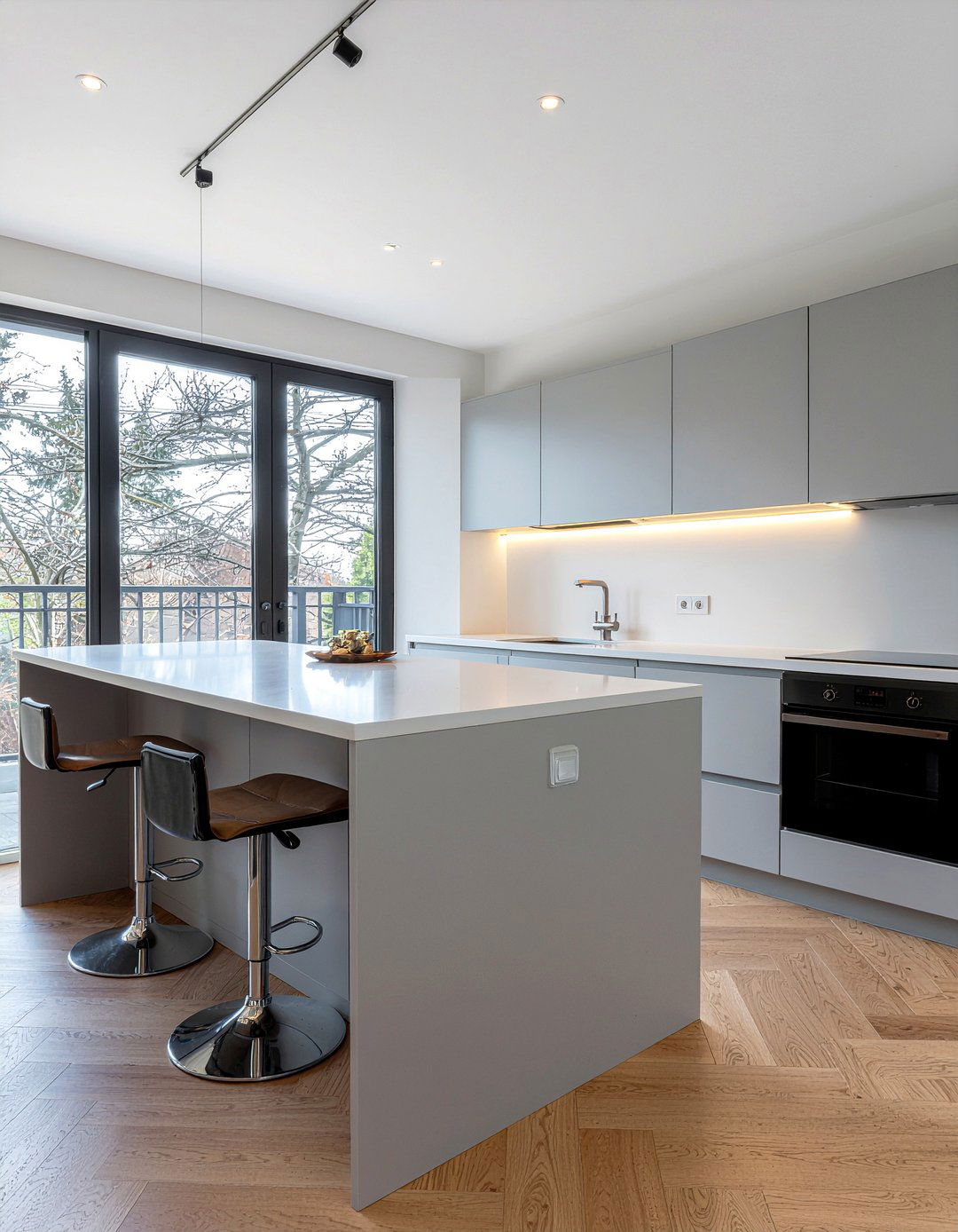 Minimalist handleless kitchen cabinets - 30 showstopper kitchen ideas