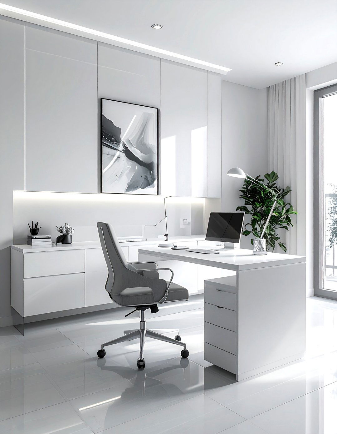 Minimalist home office - 30 Real Simple decor ideas