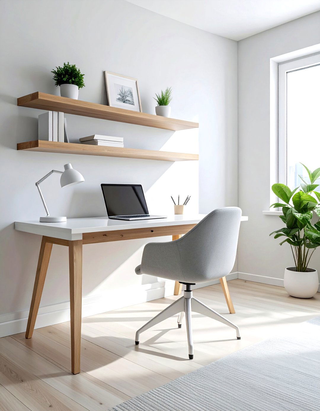Minimalist home office - 30 Scandinavian minimalist decor ideas