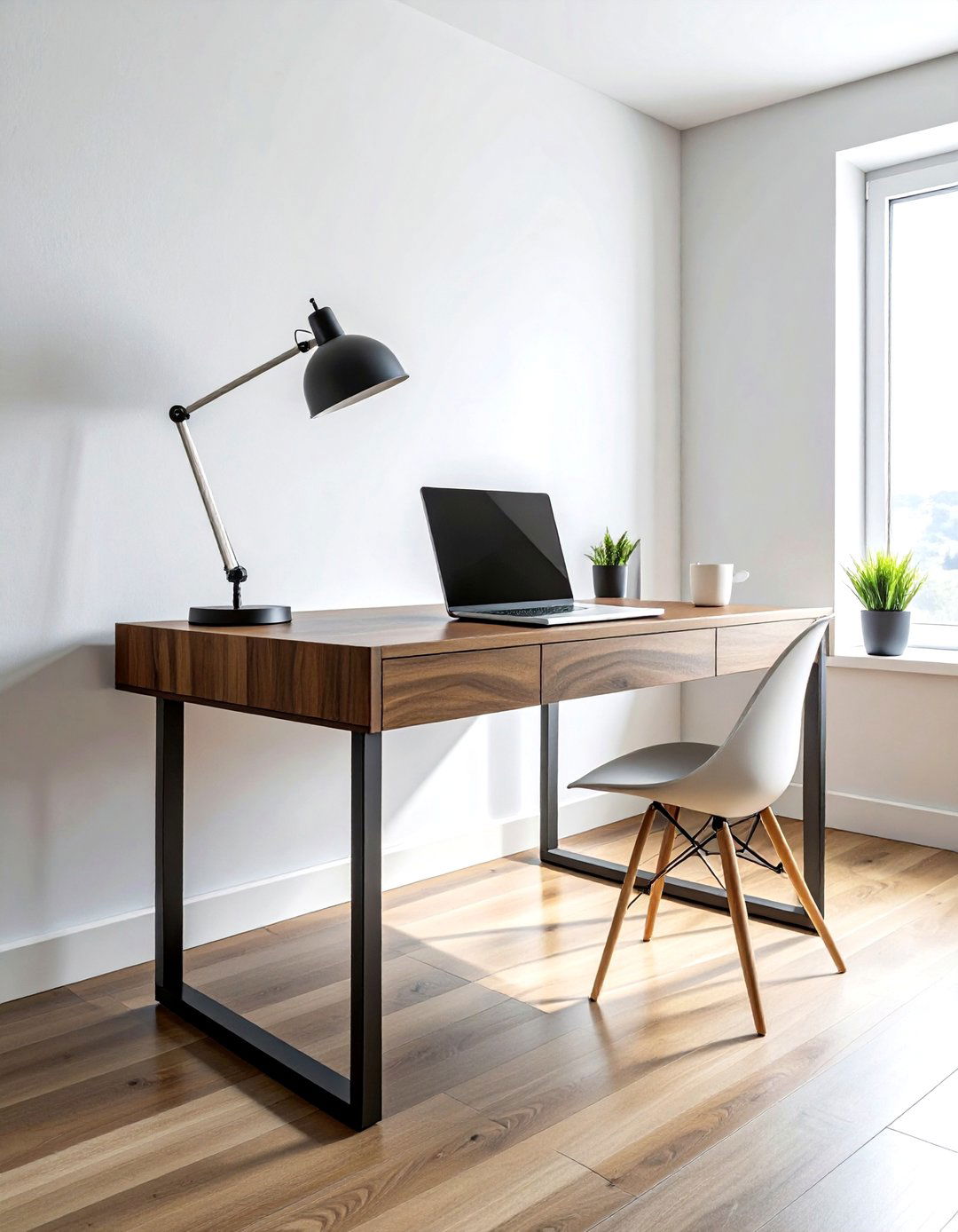 Minimalist home office desk - 30 practical decor ideas
