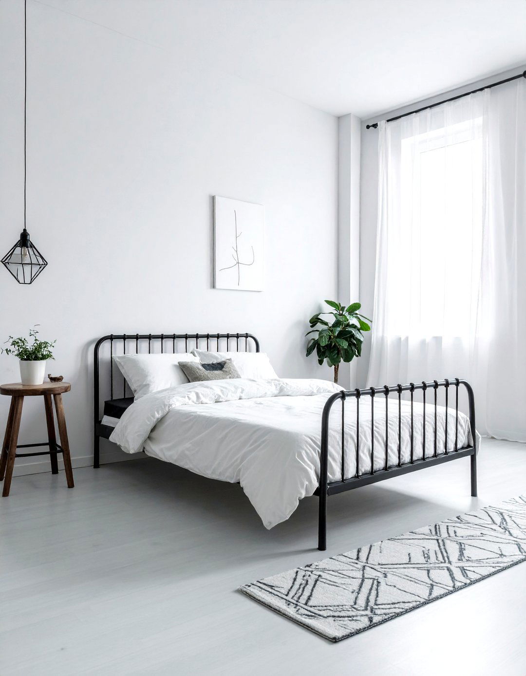Minimalist industrial white bedroom - 30 industrial white bedroom ideas