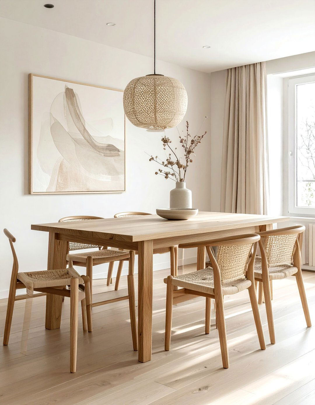 Minimalist japandi dining room - 30 one-of-a-kind dining room ideas
