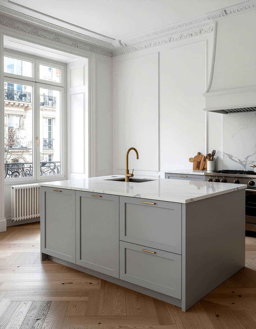 Minimalist kitchen cabinets - 30 Parisian kitchen ideas