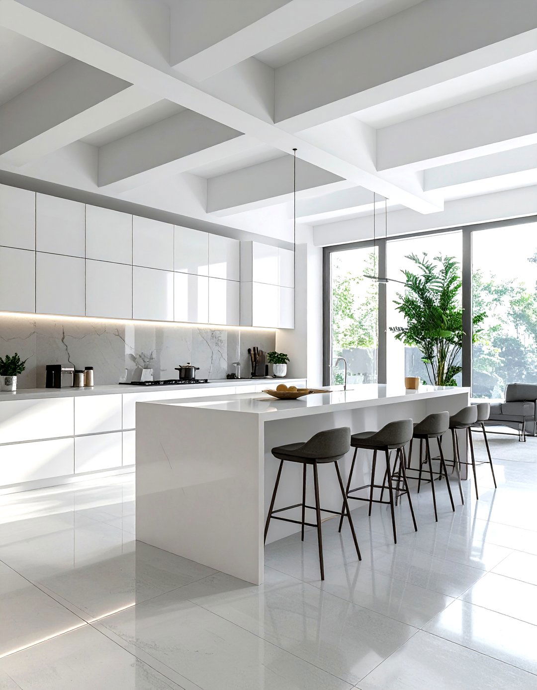 Minimalist kitchen ceiling beams - 30 kitchen beamed ceiling ideas