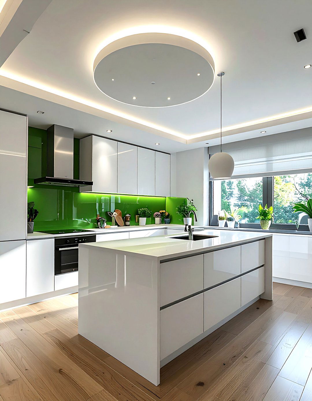 Minimalist kitchen ceiling light - 30 kitchen lamp ideas