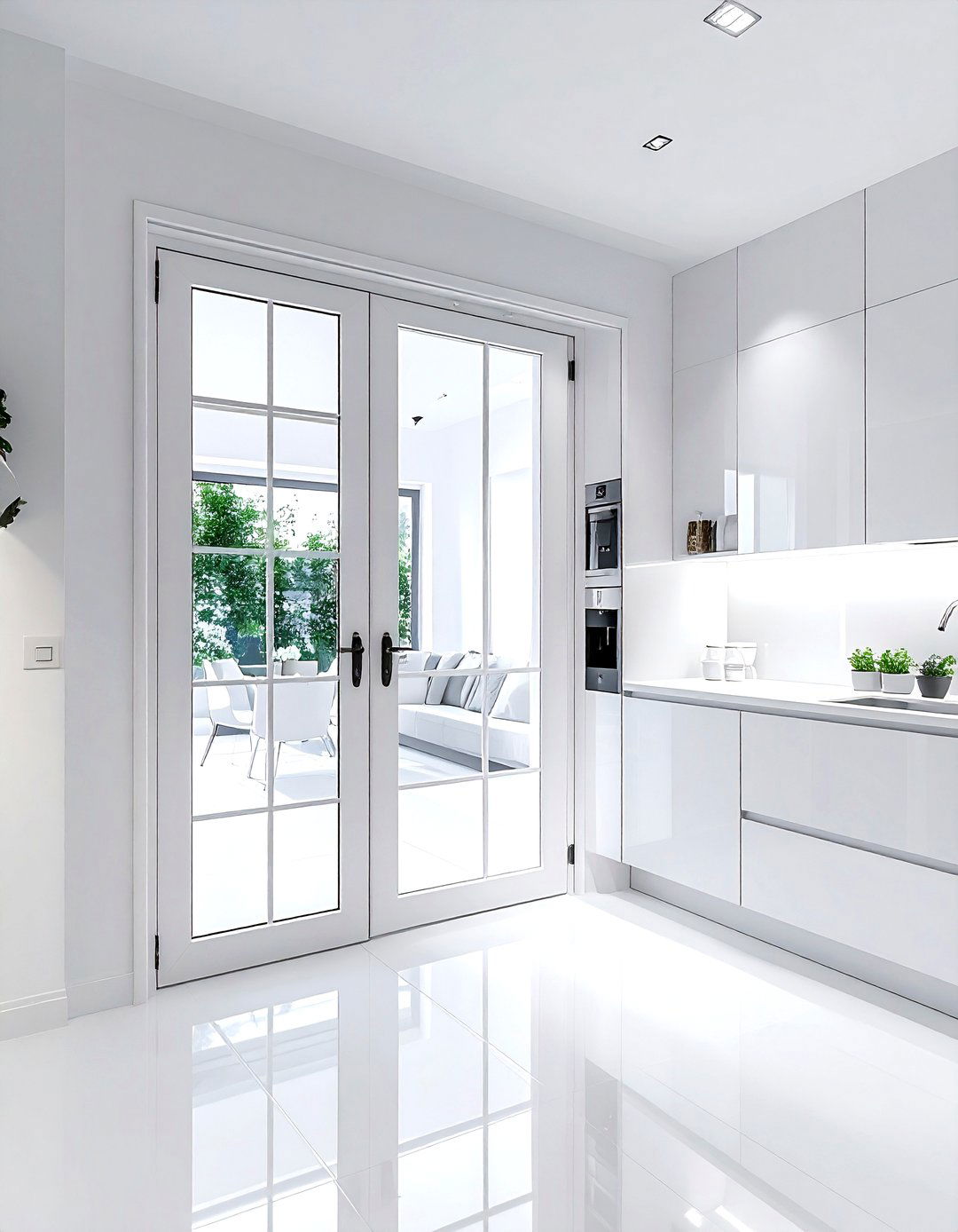 Minimalist kitchen french door - 30 kitchen French door ideas