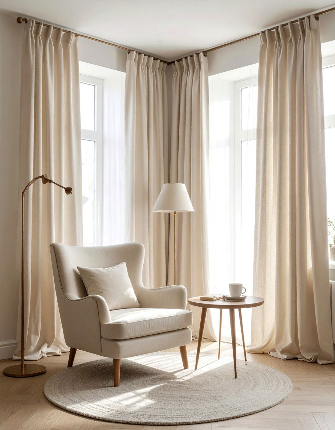 Minimalist linen curtains - 30 linen curtain ideas