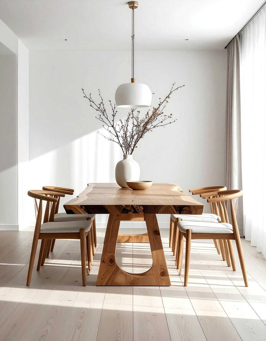 Minimalist live edge dining - 30 live edge dining room ideas