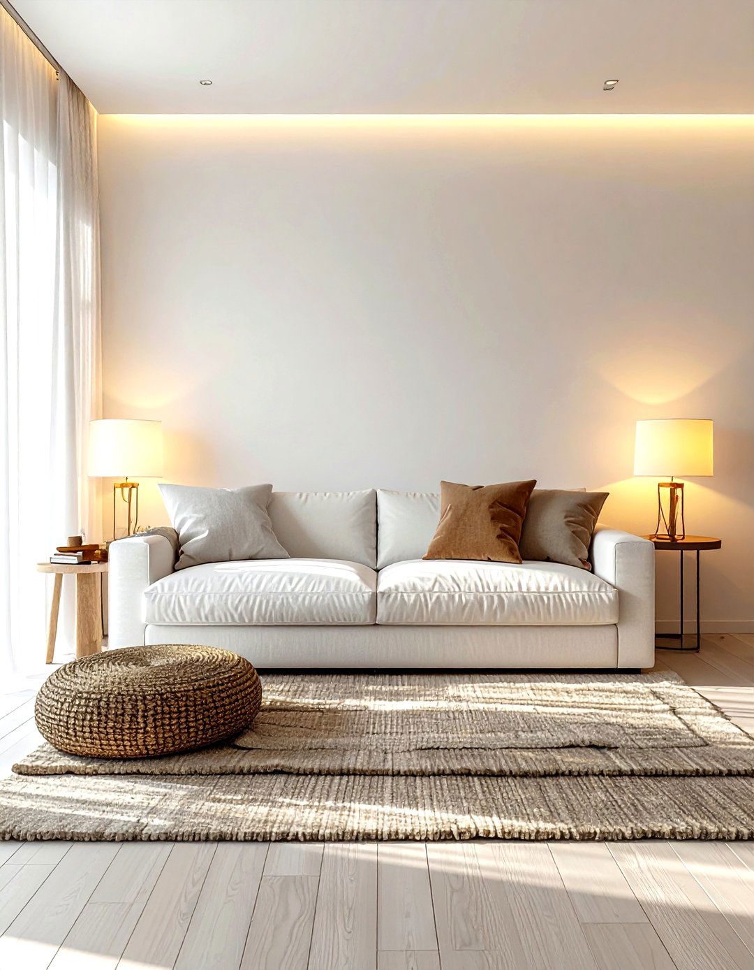 Minimalist living room cozy - 30 minimalist white living room ideas