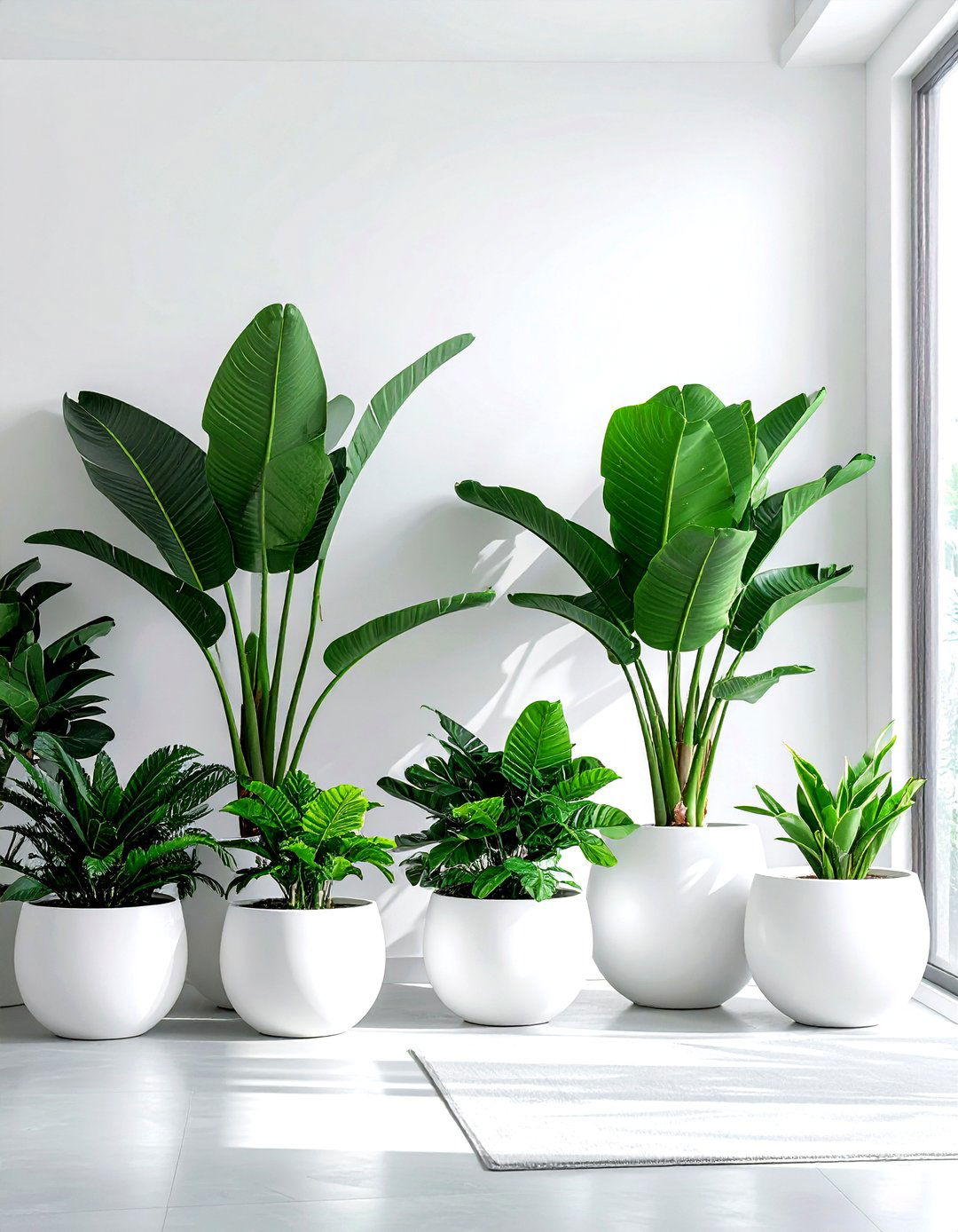 Minimalist living room indoor garden - 30 minimalist white living room ideas