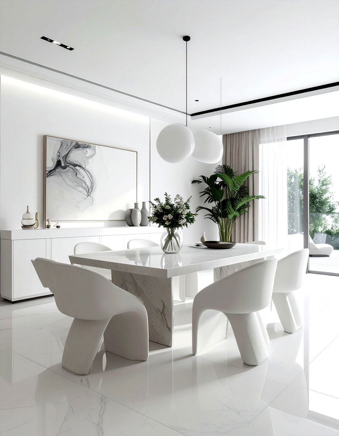 Minimalist luxury dining room - 30 palatial dining room ideas