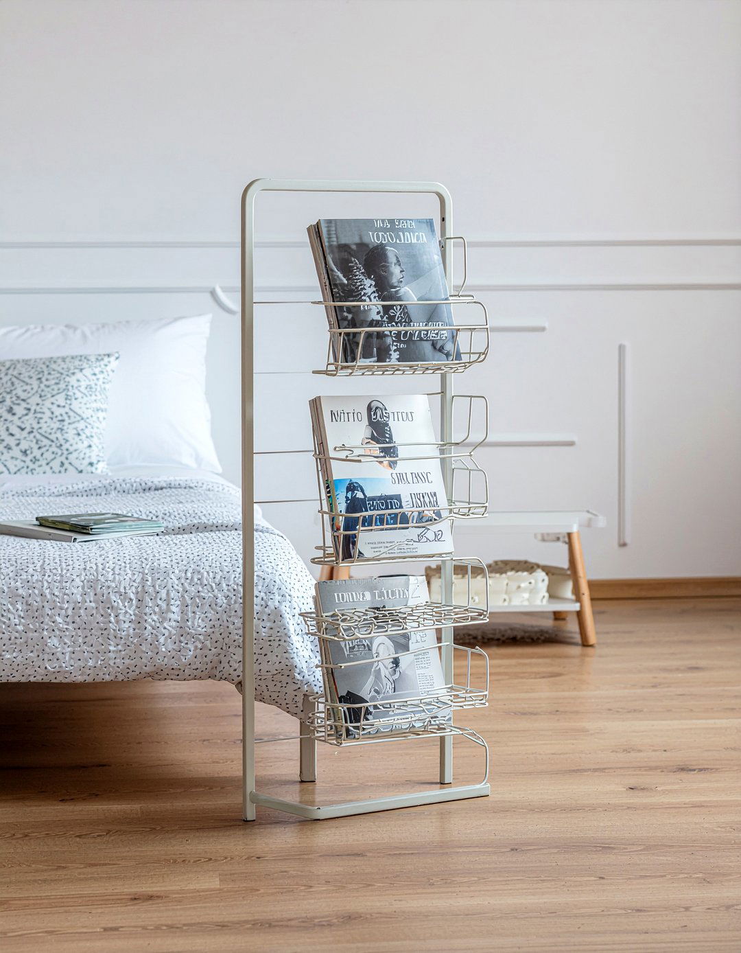 Minimalist magazine stand - 30 bedroom magazine racks