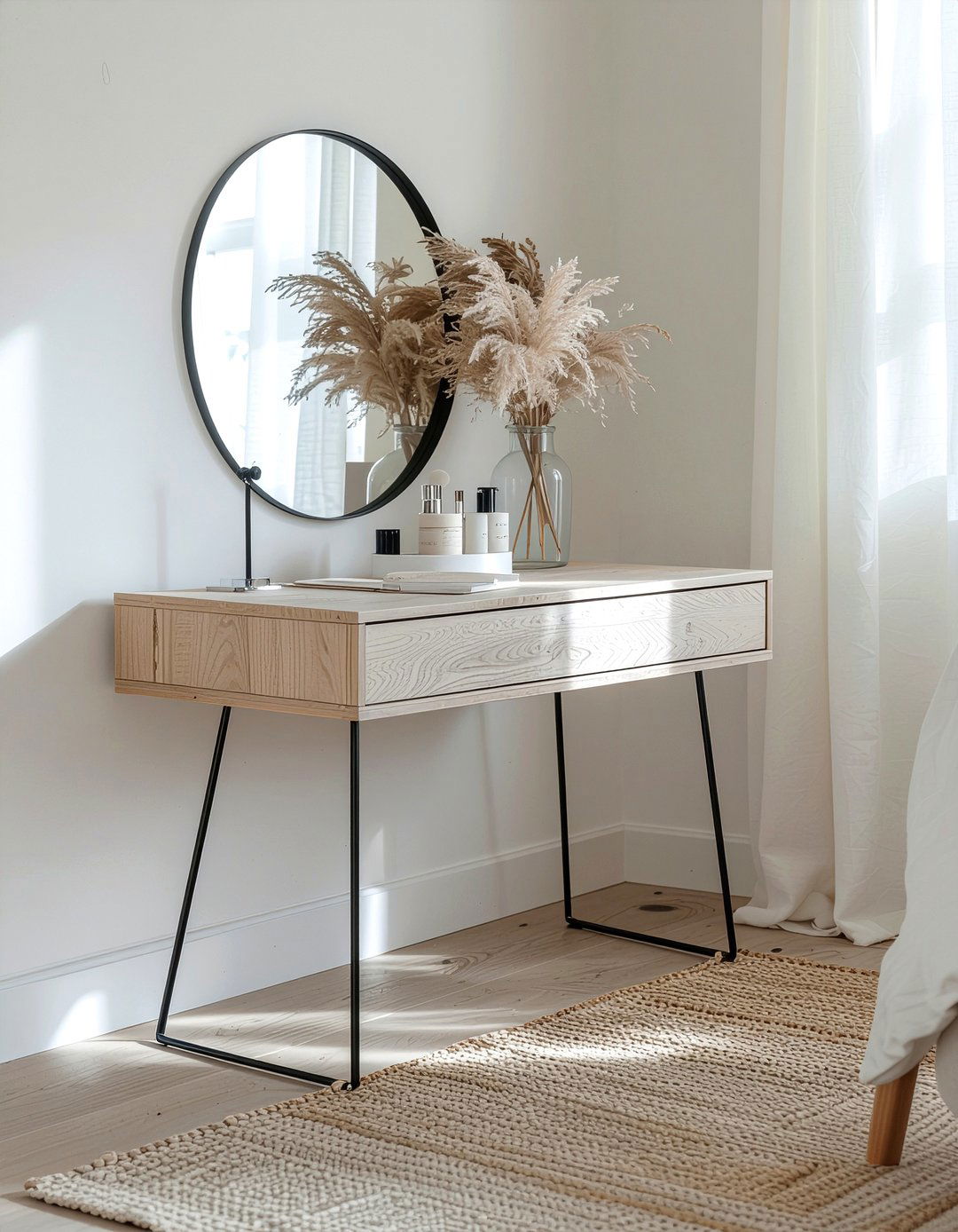 Minimalist makeup vanity - 30 bedroom makeup vanities