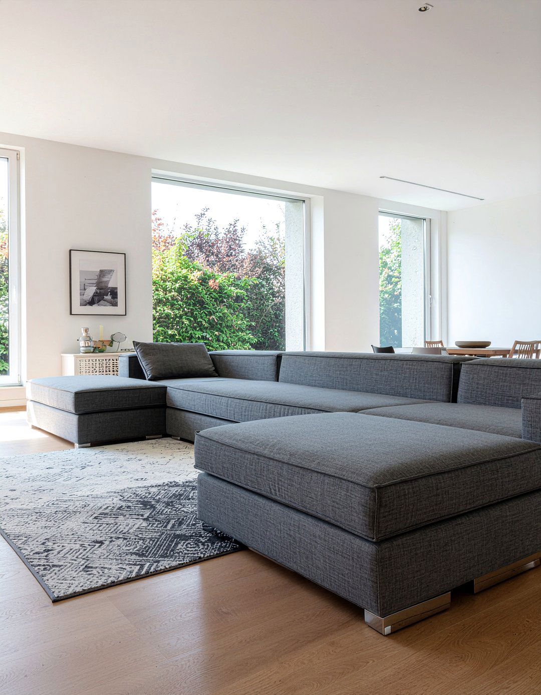 Minimalist modular sofa - 30 Scandinavian minimalist living room ideas