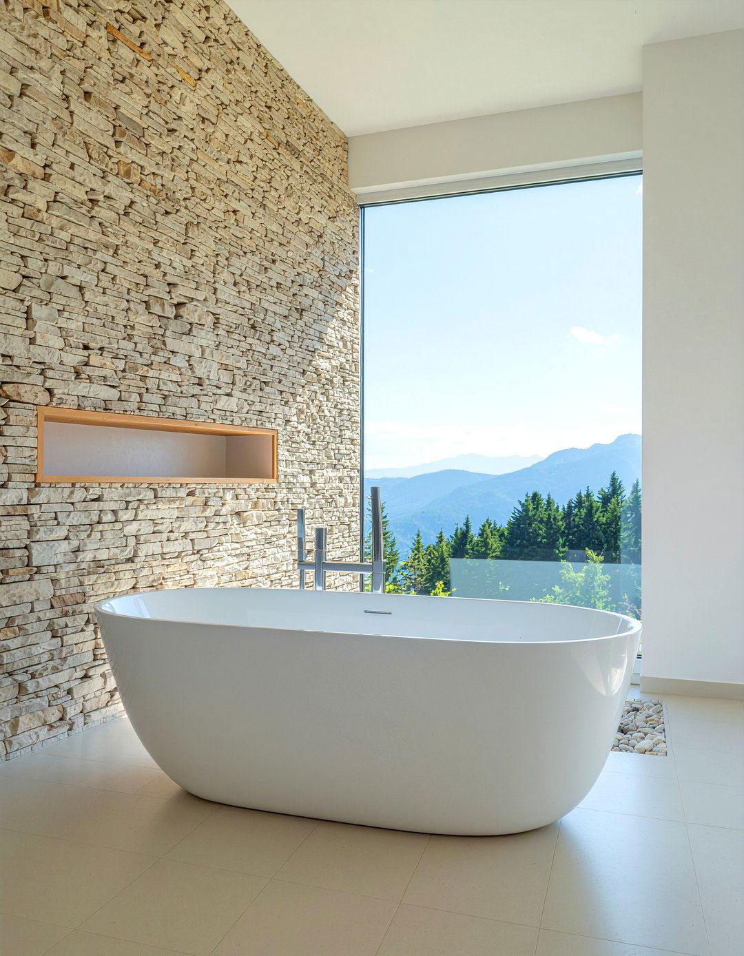 Minimalist mountain bathroom - 30 mountain bathroom ideas