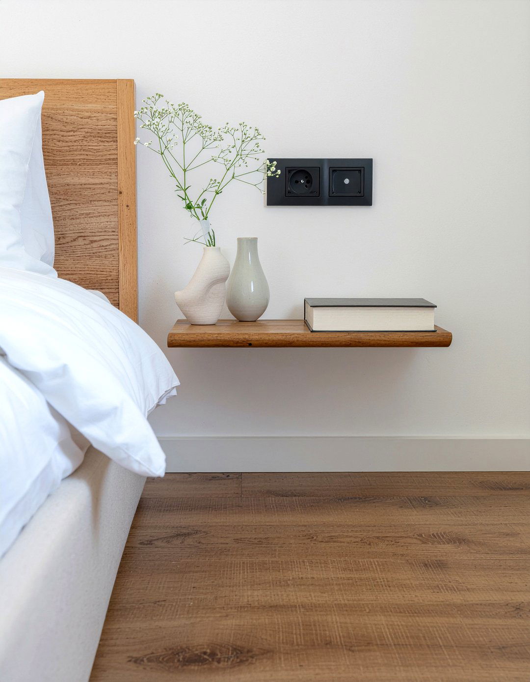 Minimalist nightstand - 30 Norwegian bedroom ideas