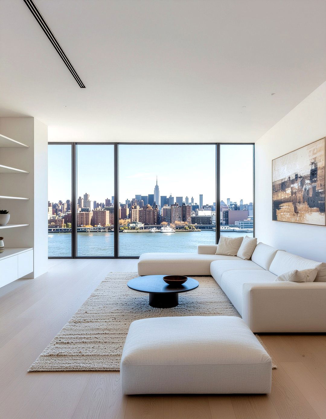 Minimalist off white living room - 30 off-white living room ideas