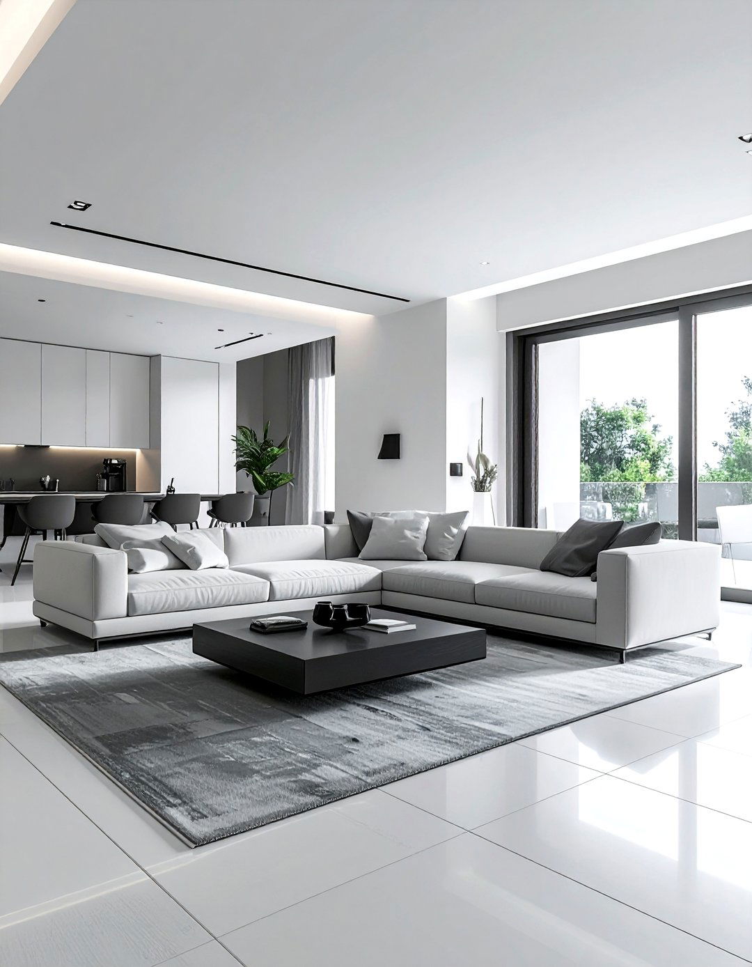 Minimalist open layout home - 30 open concept living room ideas