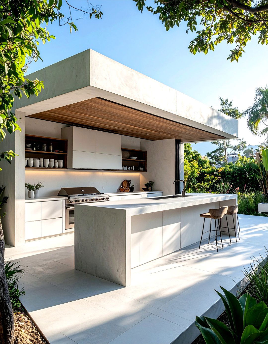 Minimalist outdoor kitchen - 30 summer kitchen ideas