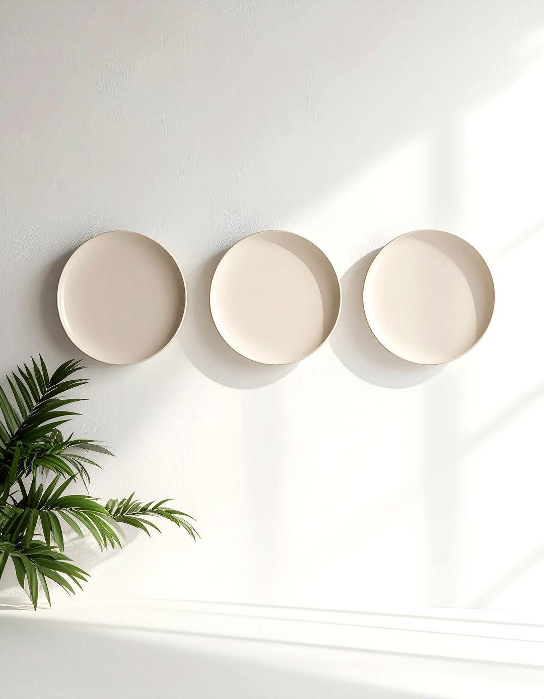 Minimalist plate wall - 30 plate collection display ideas