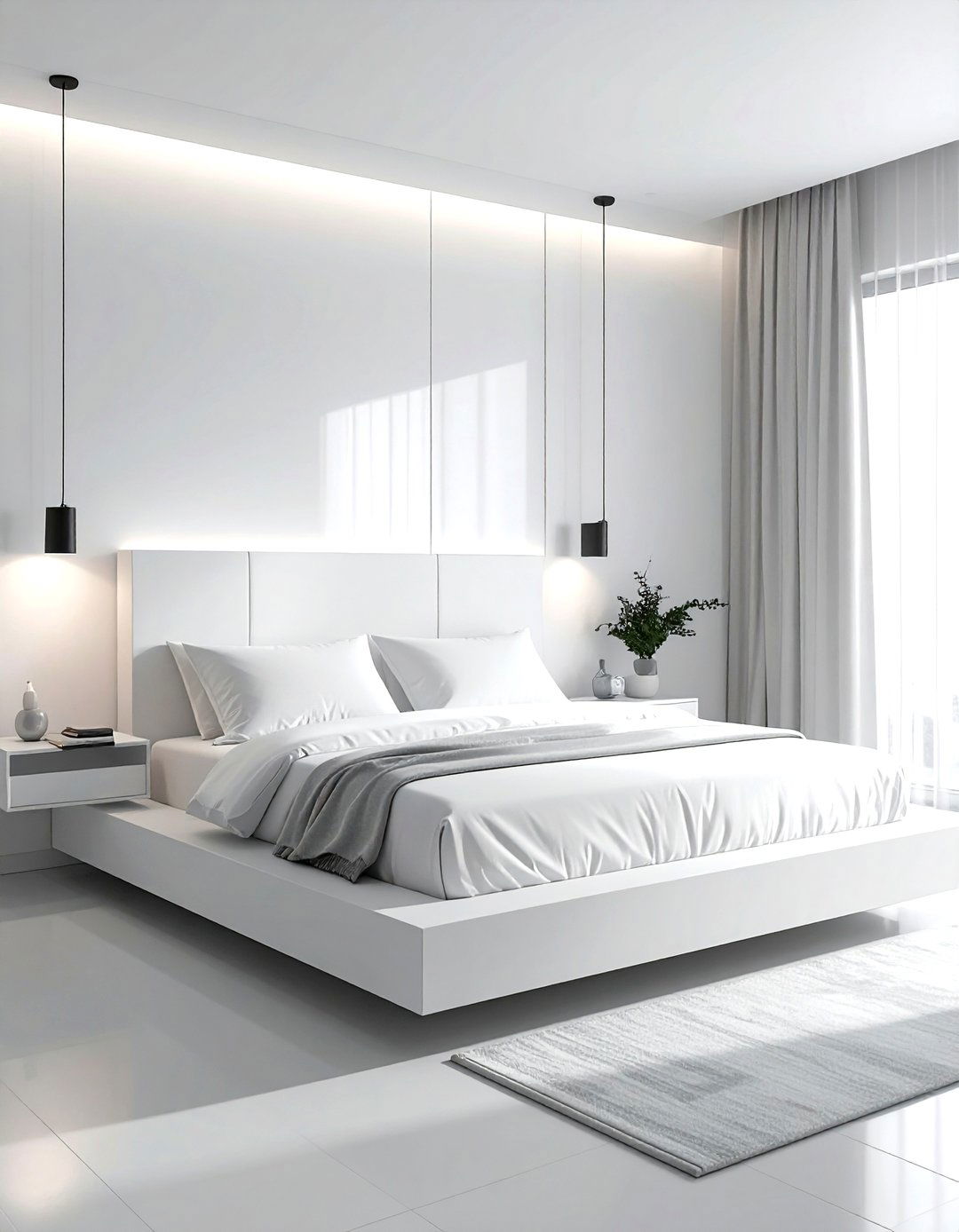 Minimalist platform bed - 30 open concept bedroom ideas