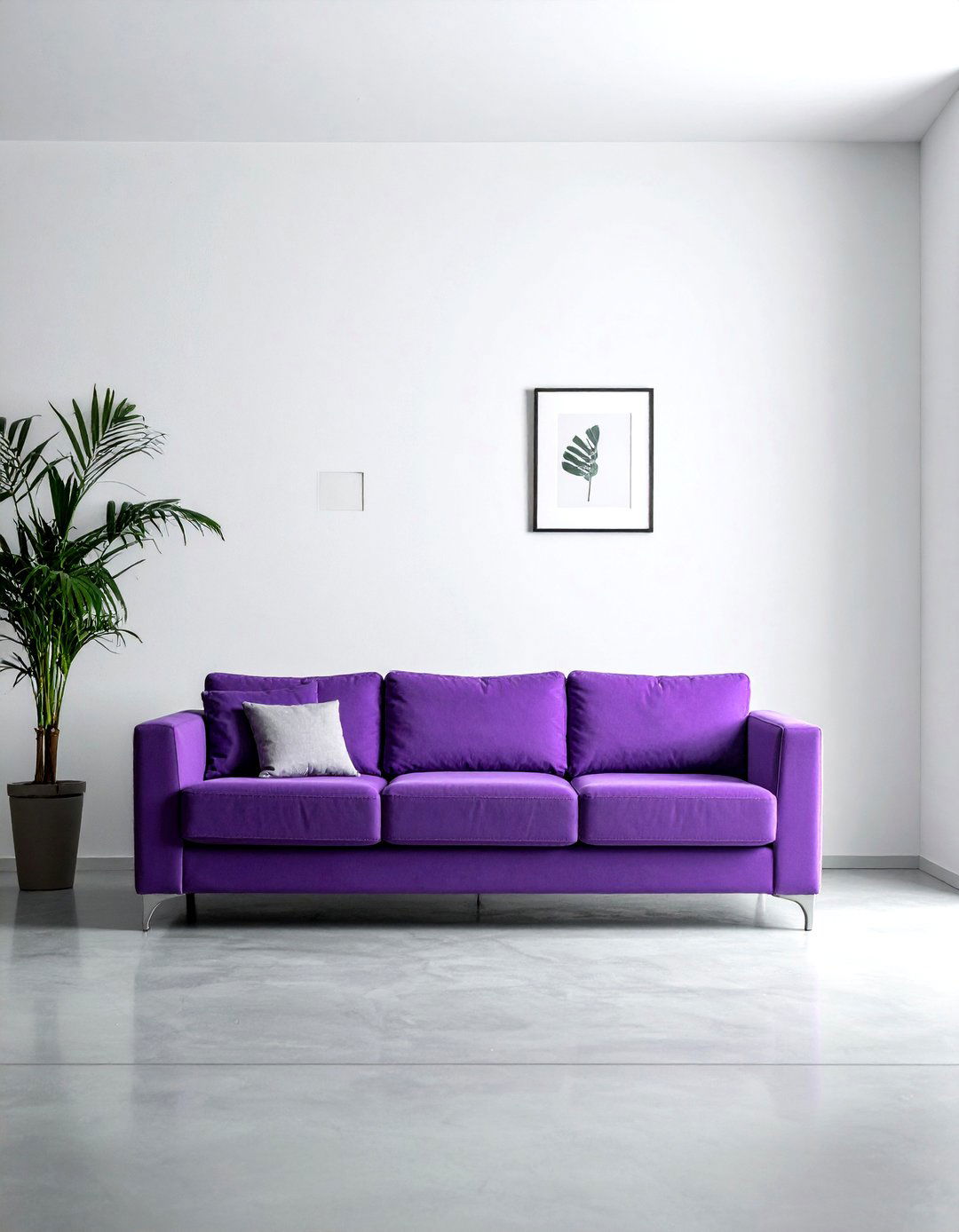 Minimalist purple living room - 30 purple living room ideas