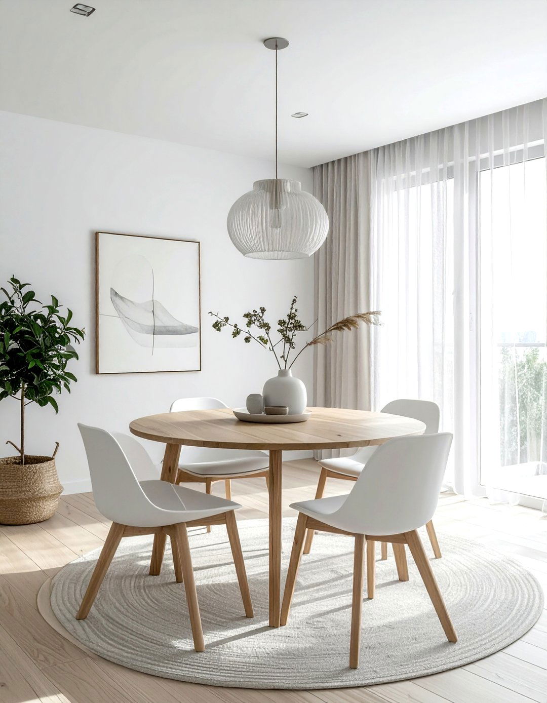 Minimalist round dining room - 30 round dining room ideas