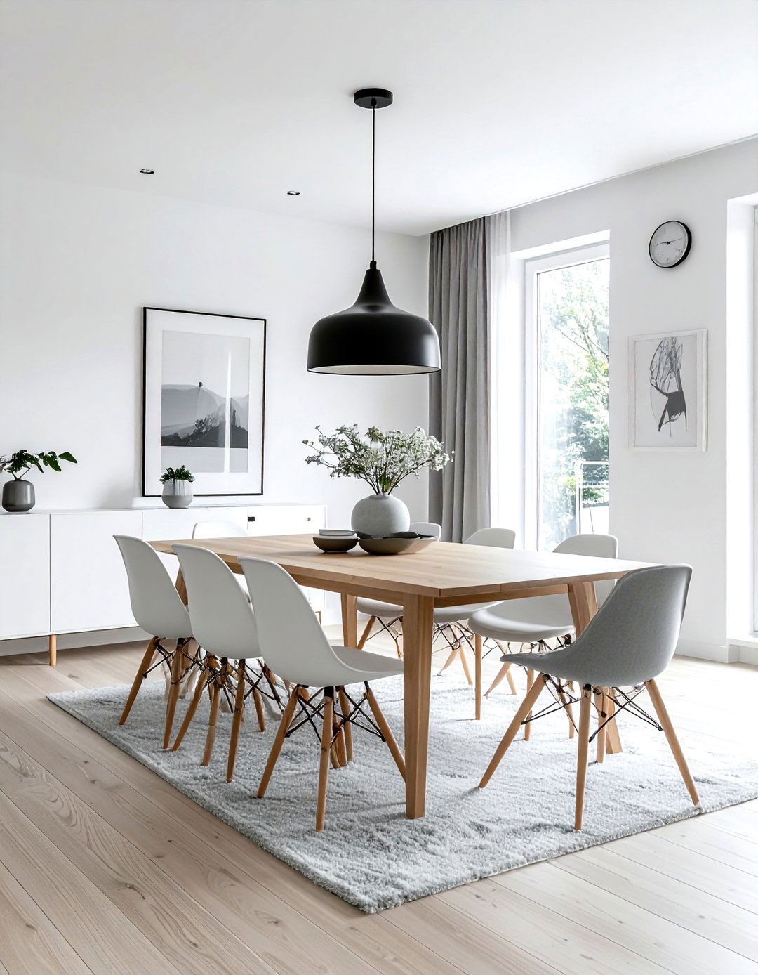 Minimalist scandi dining room - 30 dining room decorating tips