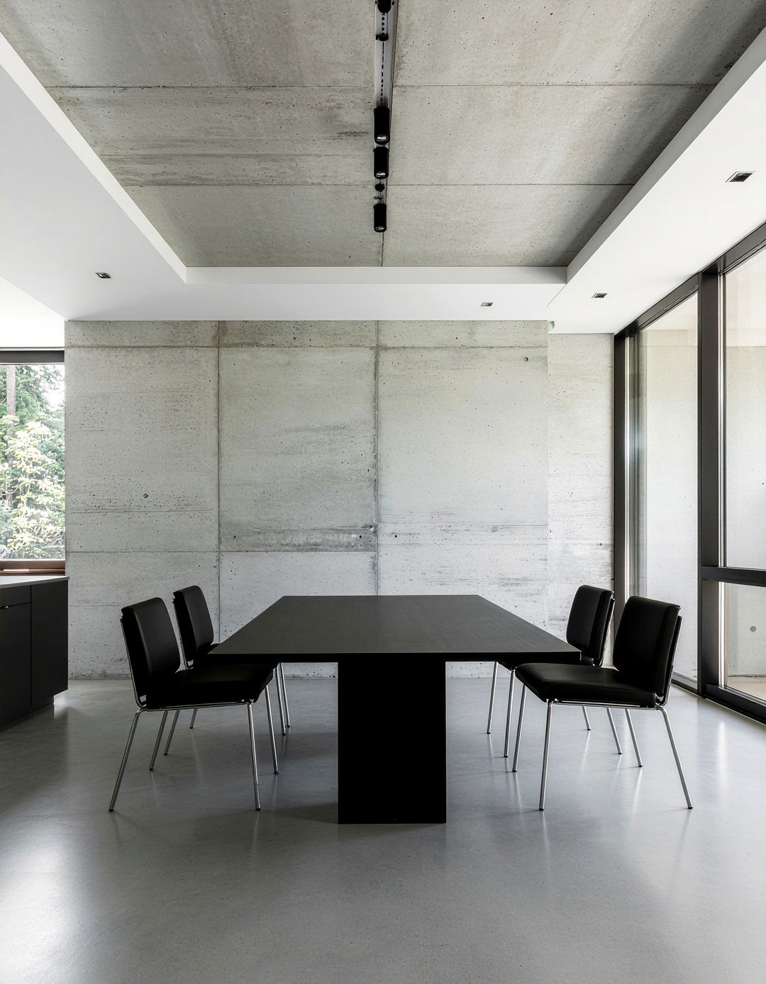 Minimalist shadow gap ceiling - 30 dining room cornice ideas