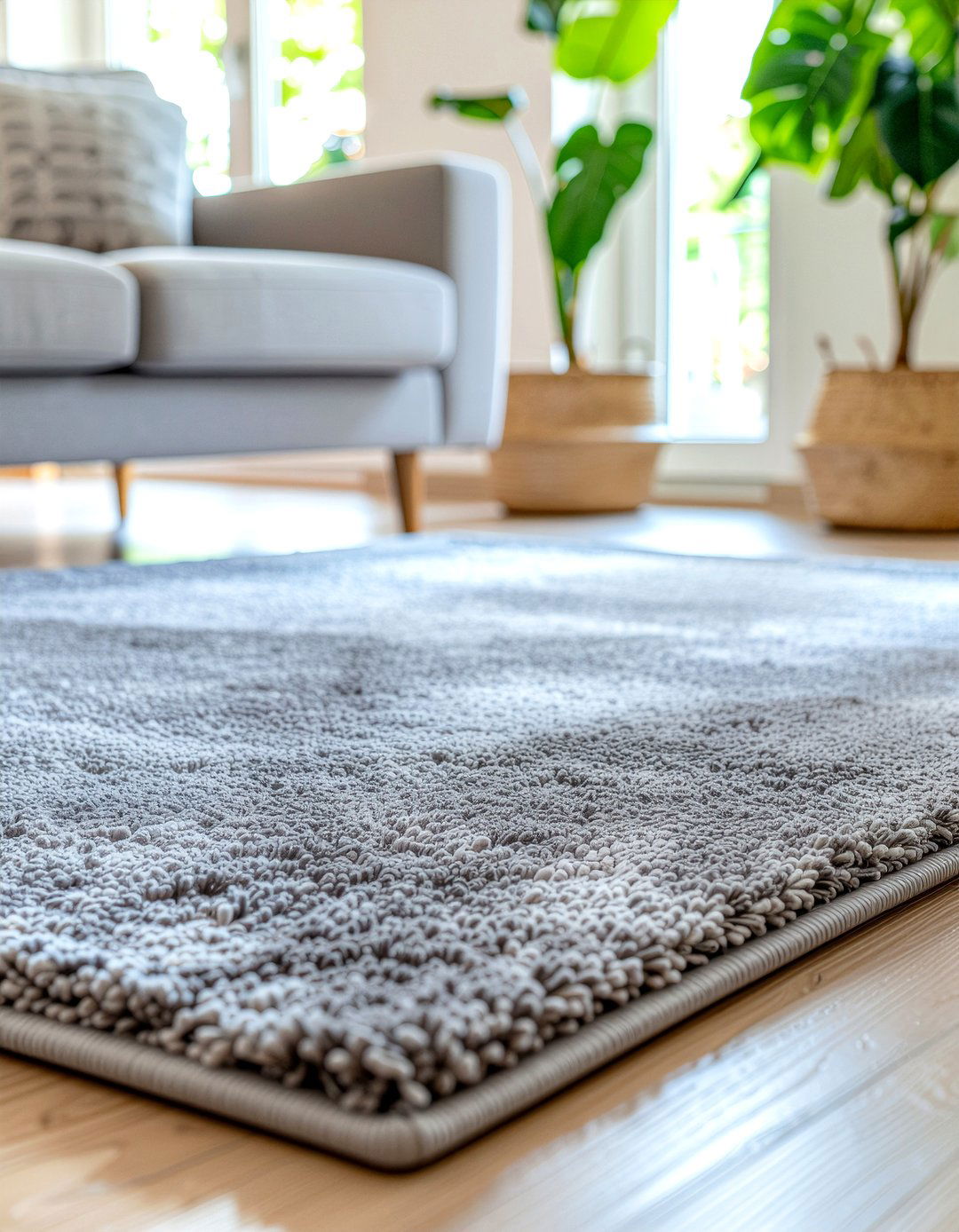 Minimalist shag rug - 30 living room shag rugs