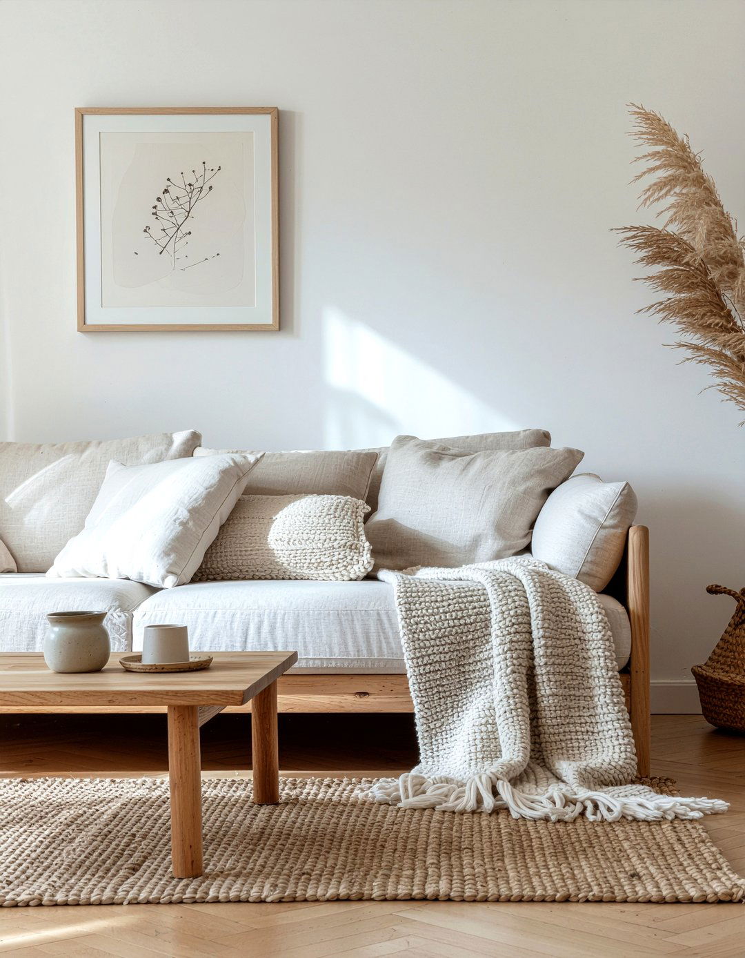 Minimalist sofa - 30 Swedish living room ideas