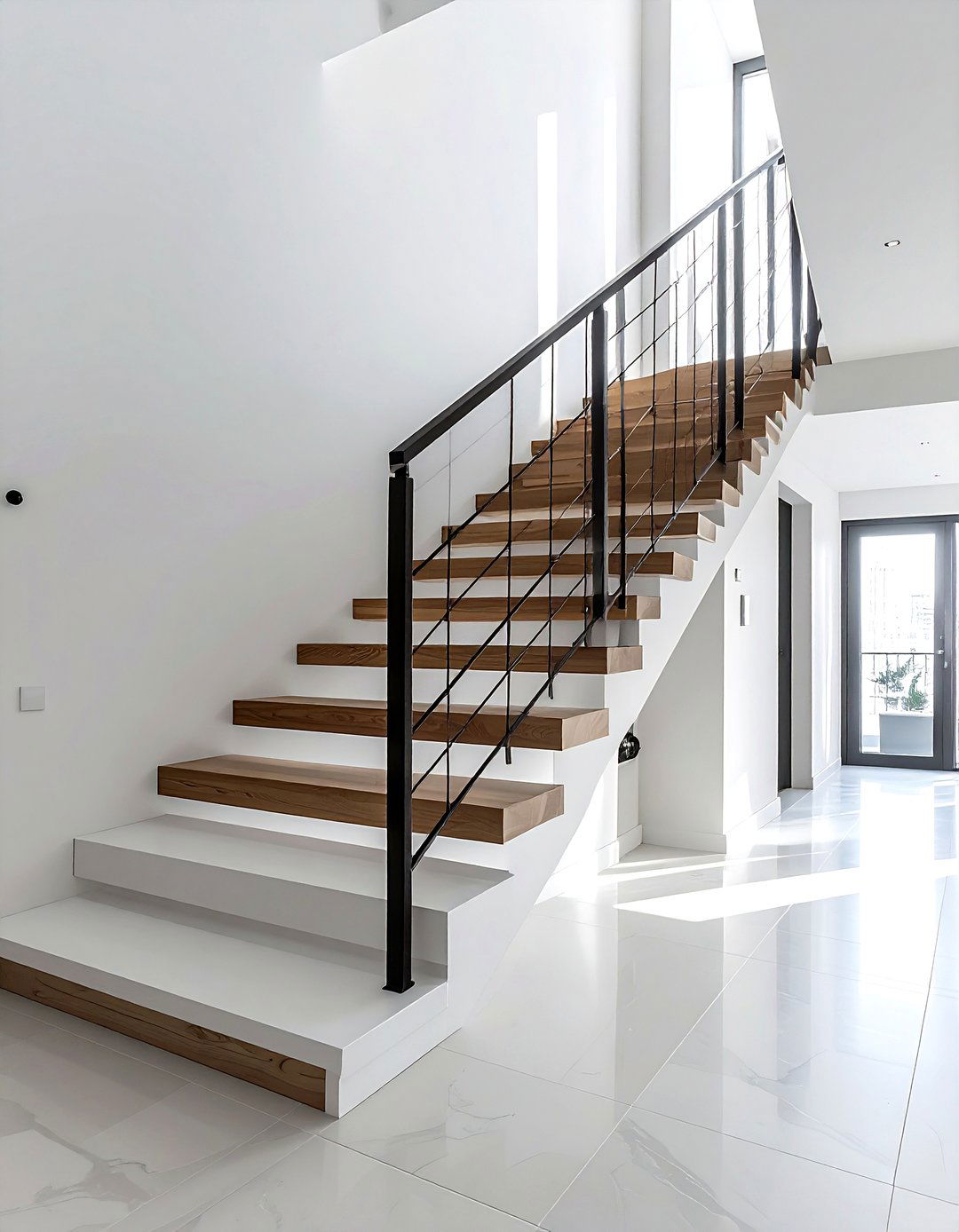 Minimalist stair railing - 30 stairway decor ideas