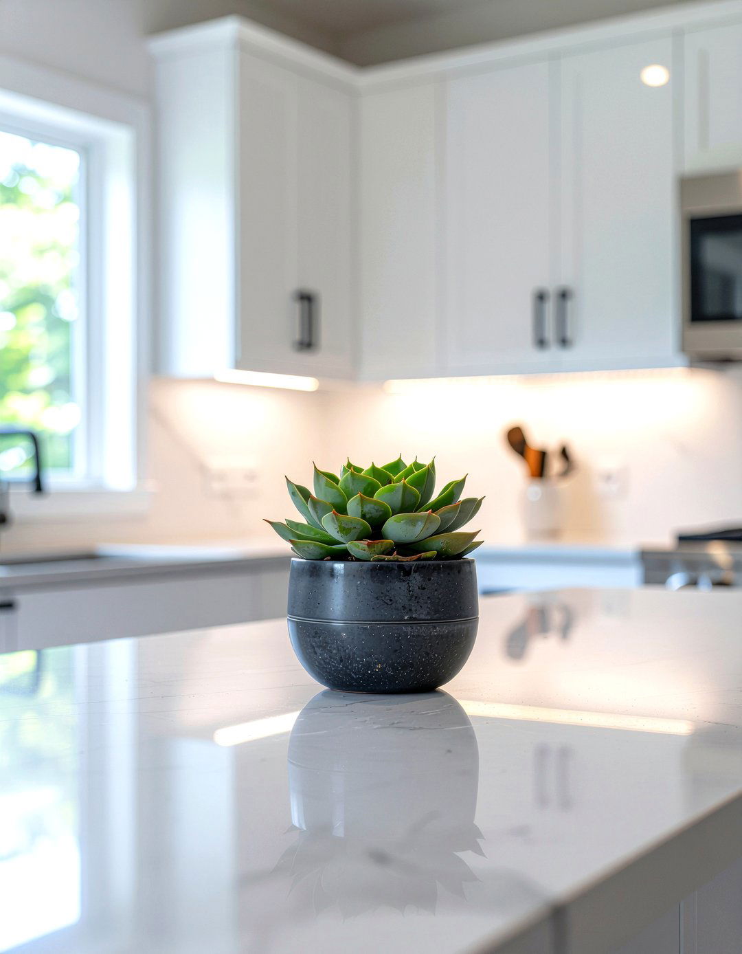 Minimalist succulent kitchen decor - 30 kitchen succulent ideas