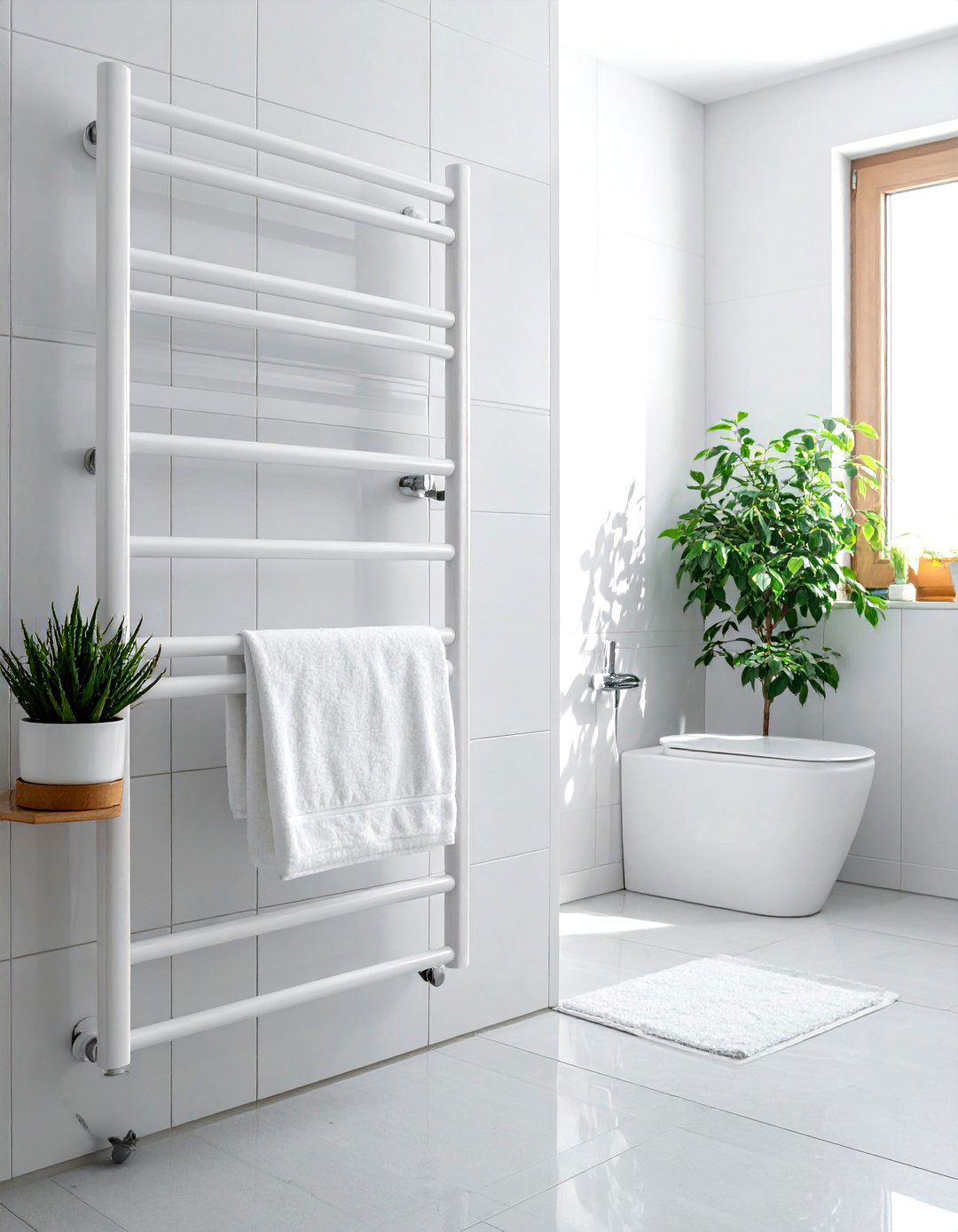 Minimalist towel warmer - 30 towel warmer ideas