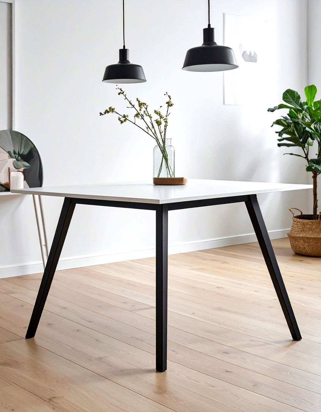 Minimalist trestle table - 30 trestle dining table ideas