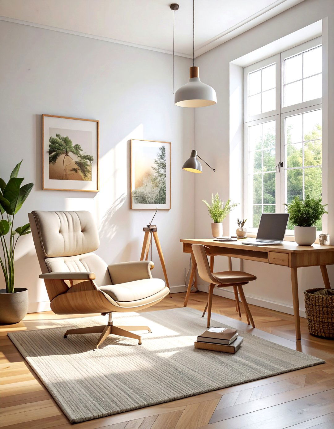 Minimalist vintage studio - 30 vintage home decor ideas