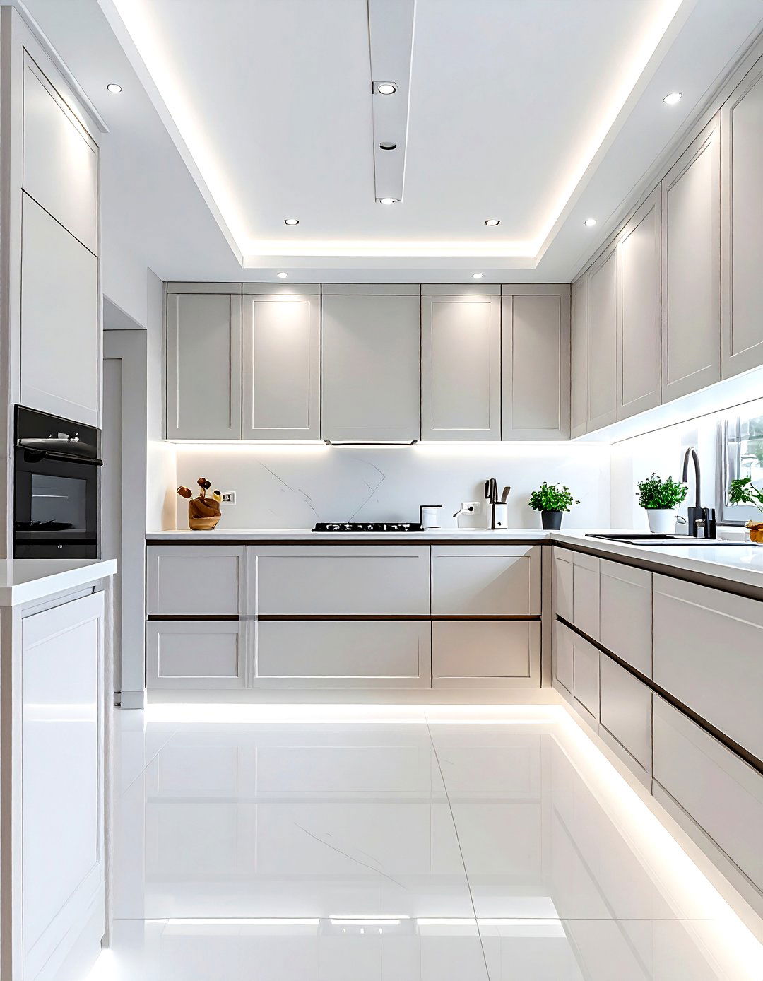 Minimalist wainscoting - 30 kitchen wainscoting ideas