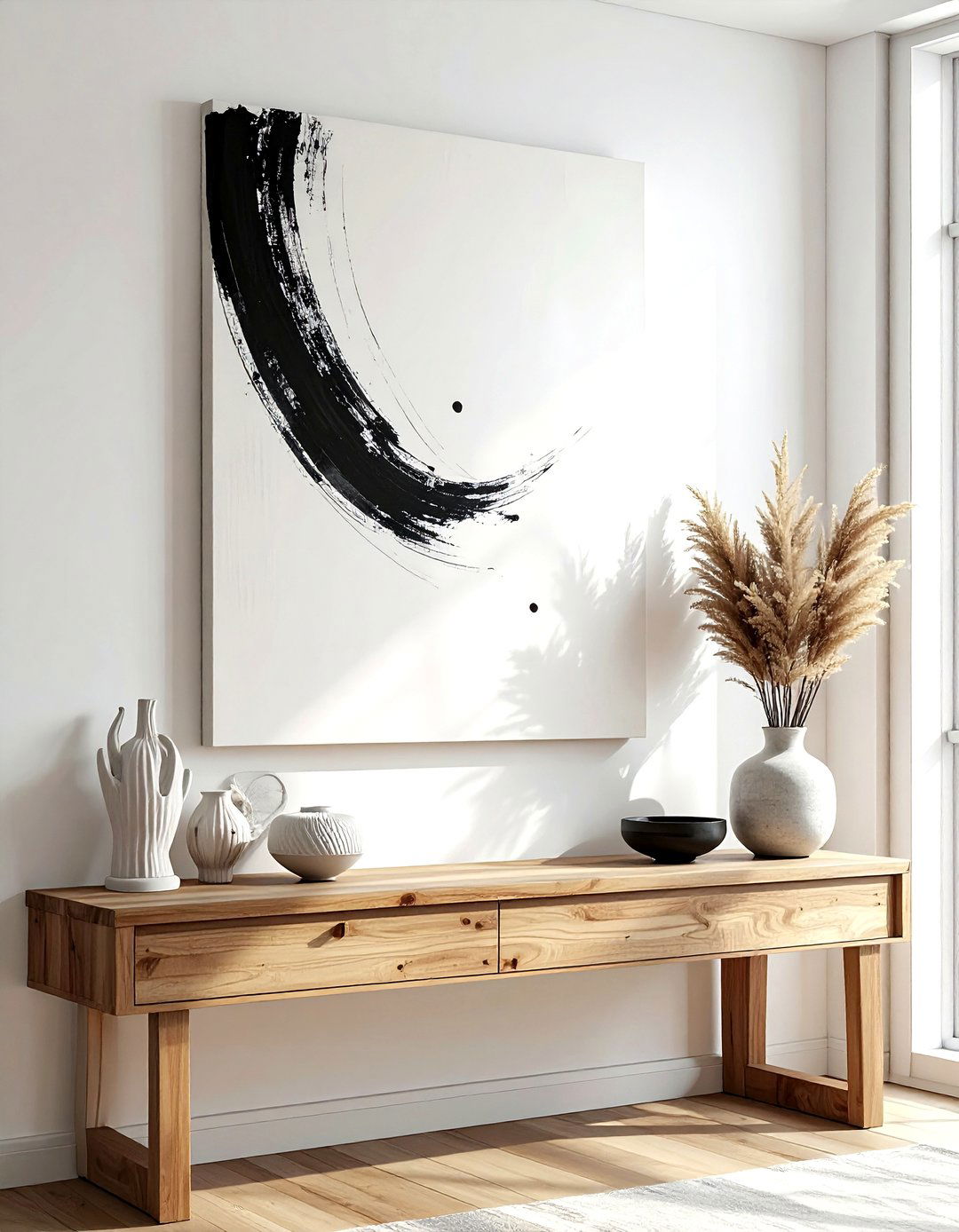 Minimalist wall art - 30 Japanese home decor ideas