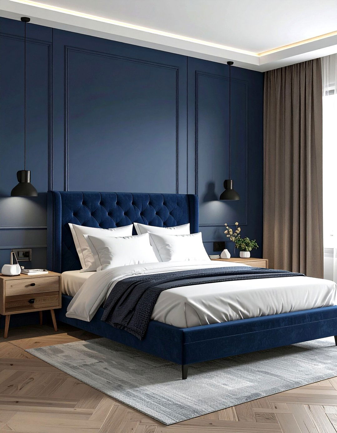 Minimalist wall sconces for reading - 30 bedroom ambient lighting ideas