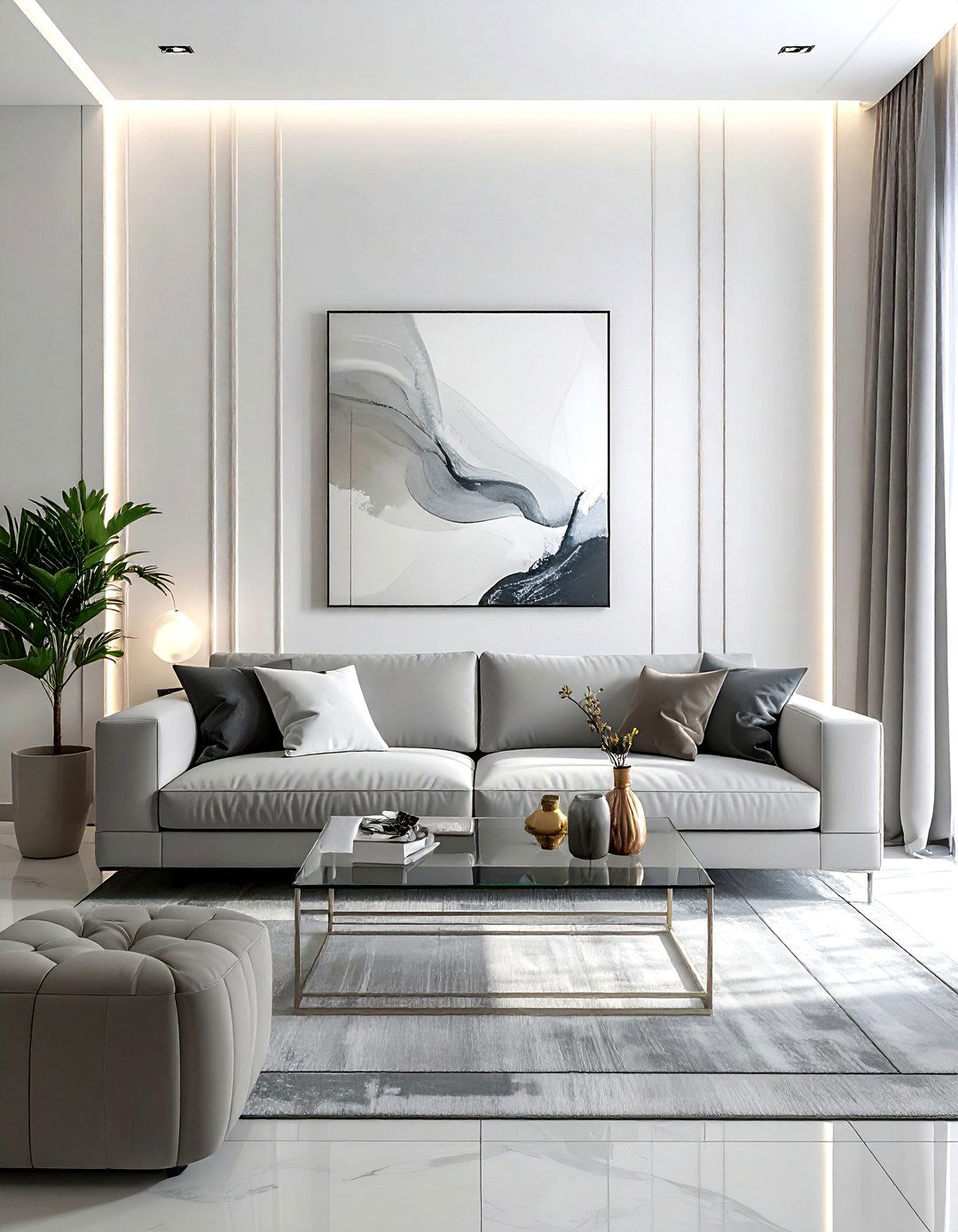 Minimalist wall trim - 30 molding ideas