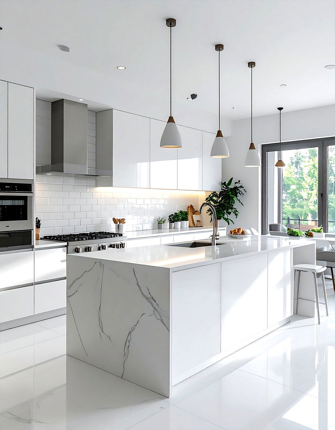 Minimalist white kitchen - 30 uncomplicated kitchen ideas