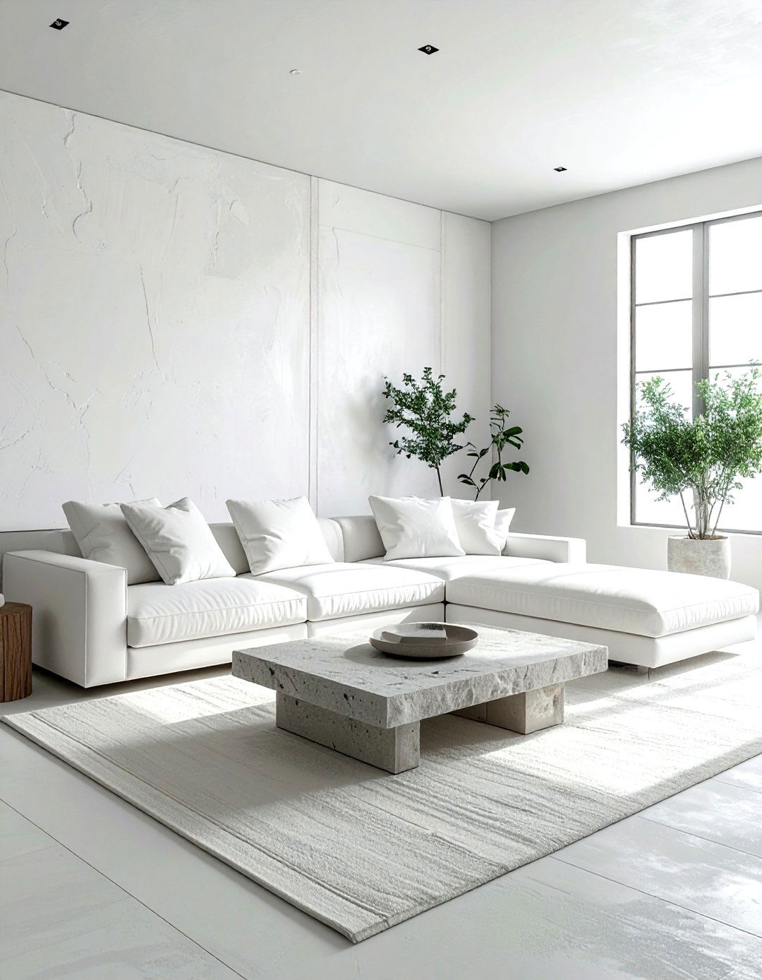Minimalist white living room - 30 white living room ideas