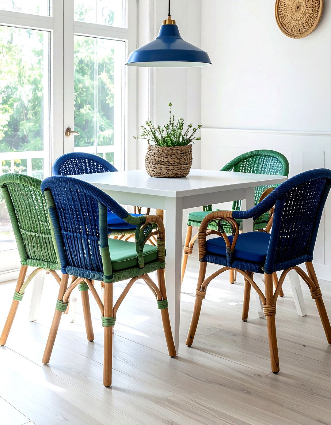 Minimalist wicker dining chairs - 30 wicker dining chair ideas